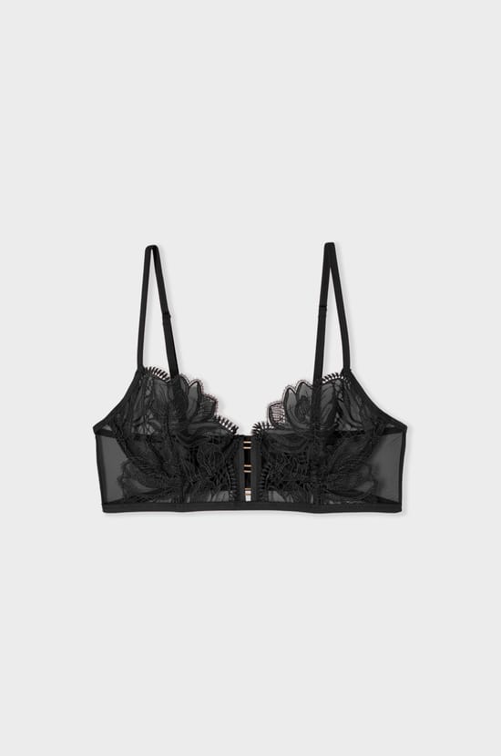 Soutien-gorge bustier en guipure;${refinementColor}