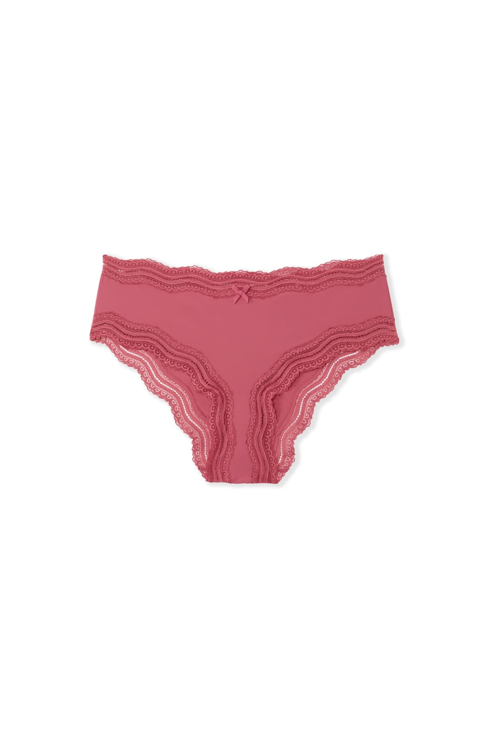 Boyshort with Lace Trim in Microfiber;${refinementColor}