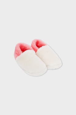 Faux Fur Mule Slippers;${refinementColor}