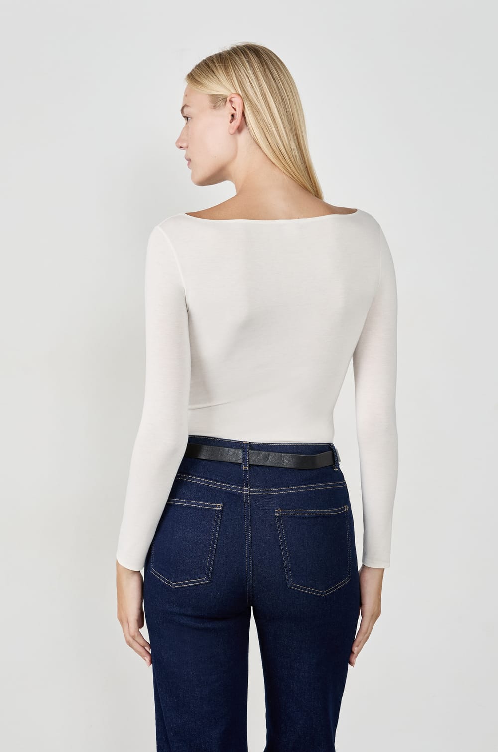 T-shirt thermique col bateau;${refinementColor}