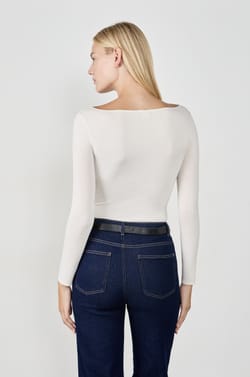 T-shirt thermique col bateau;${refinementColor}