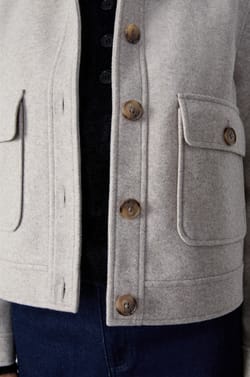 Short Jacket with Pockets;${refinementColor}
