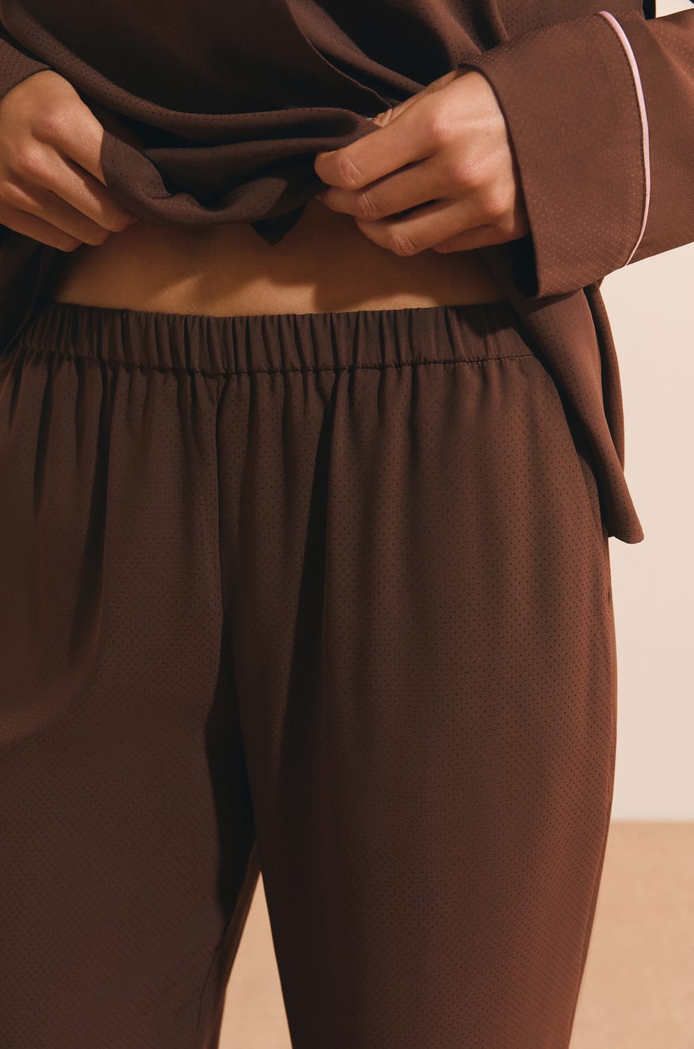 Pantalon de pyjama taille &eacute;lastique;${refinementColor}