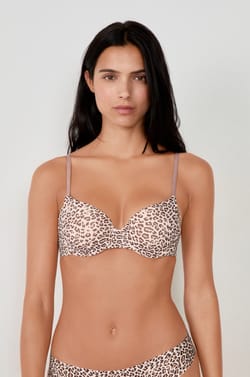 Soutien-gorge N.4 - Le coques fines - imprimé léopard;${refinementColor}