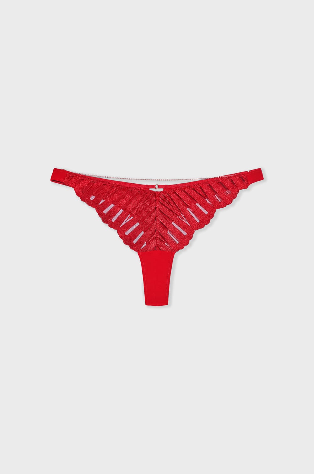 Tanga en dentelle détails bijoux;${refinementColor}