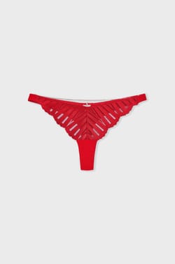 Tanga en dentelle détails bijoux;${refinementColor}