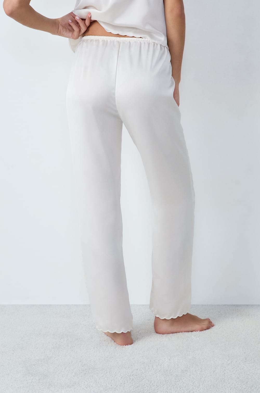 Satin Pajama Trouser;${refinementColor}