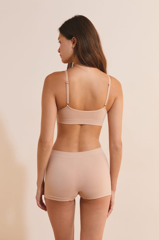 Optimal comfort cotton bralette;${refinementColor}