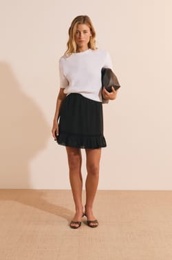 Short-sleeved Sweater with Cotton;${refinementColor}