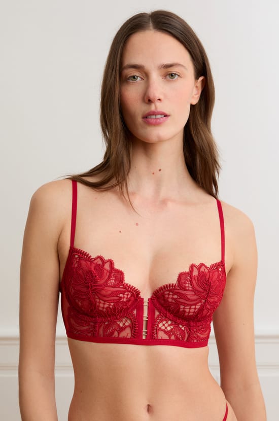 Bustier-BH aus Guipure;${refinementColor}