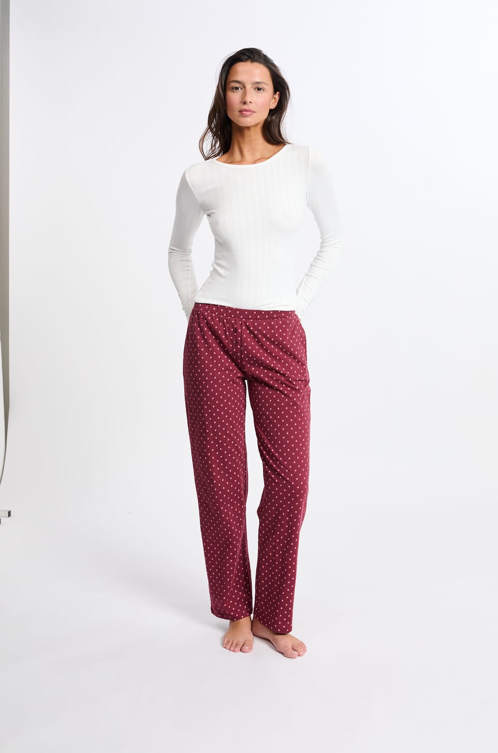 Pyjama 3 pièces à motifs avec coton;${refinementColor}