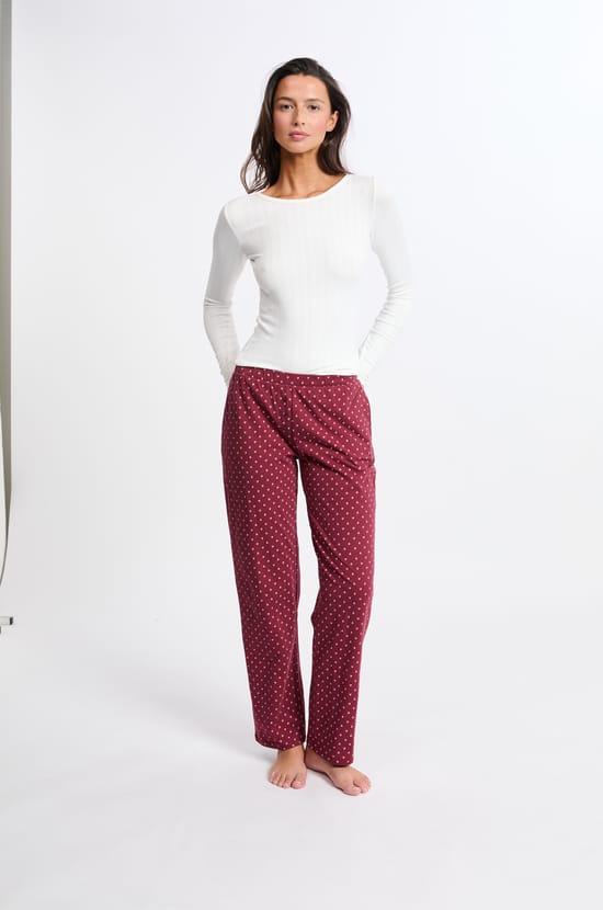 Pyjama 3 pièces à motifs avec coton;${refinementColor}