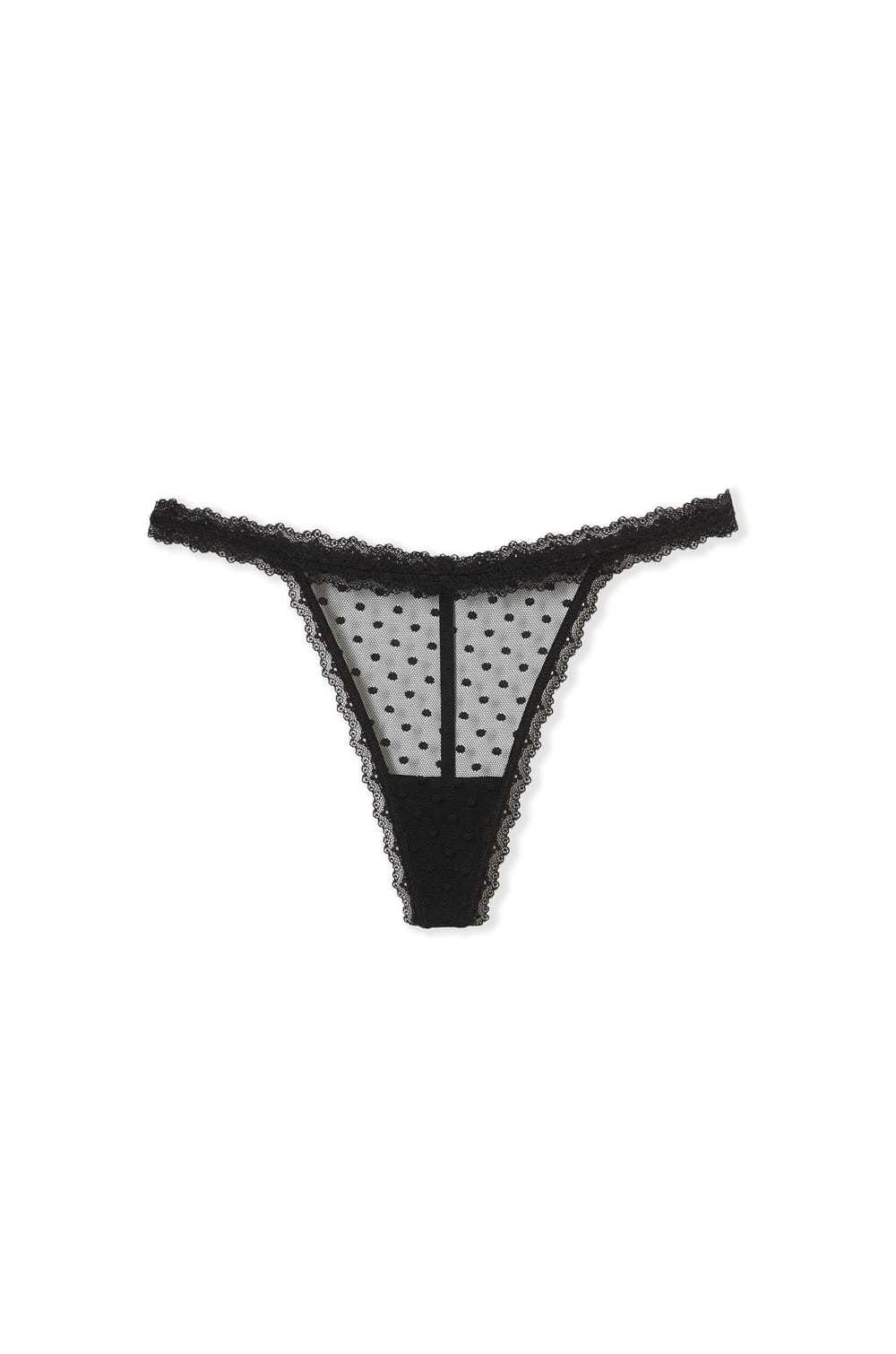 Polka Dot Lace Thong;${refinementColor}