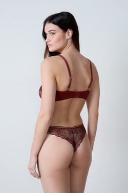 Lace Bandeau with Removable Straps;${refinementColor}