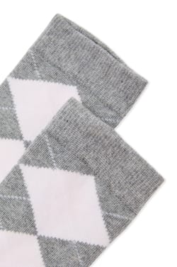 Chaussette &agrave; motifs argyle avec coton;${refinementColor}