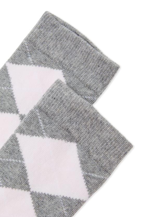 Chaussette &agrave; motifs argyle avec coton;${refinementColor}