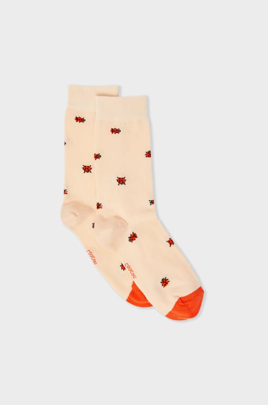 Chaussettes à motifs coccinelles Coucou Suzette;${refinementColor}