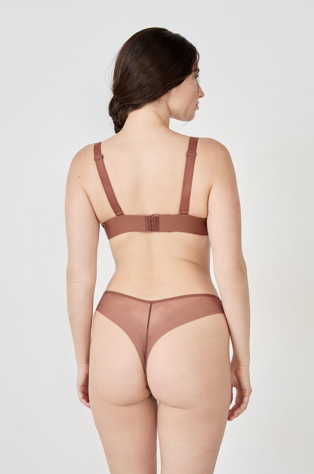 Soutien-gorge triangle sans armatures en tulle;${refinementColor}