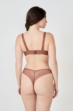 Soutien-gorge triangle sans armatures en tulle;${refinementColor}