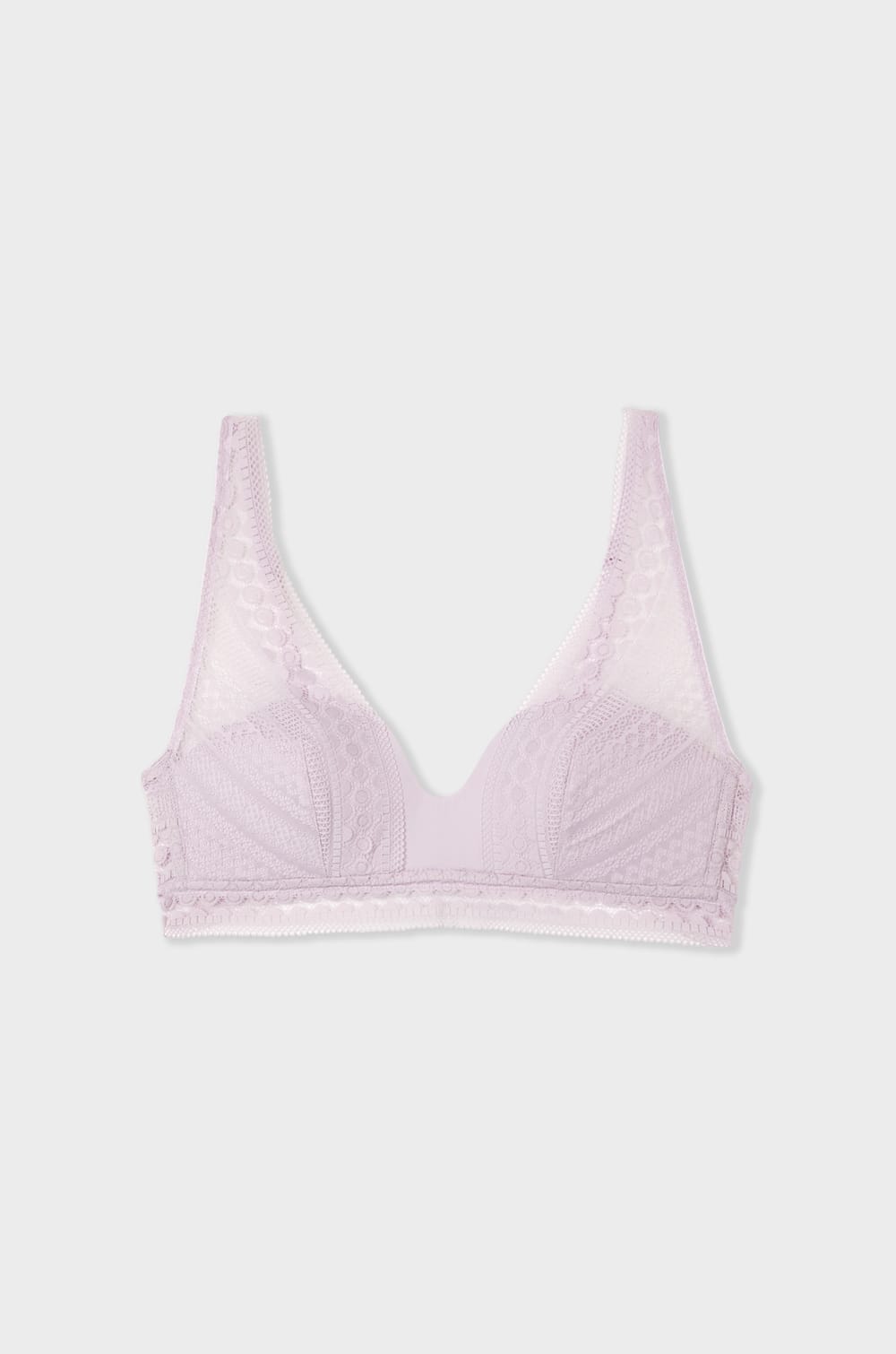 Sujetador bandeau foulard de encaje;${refinementColor}