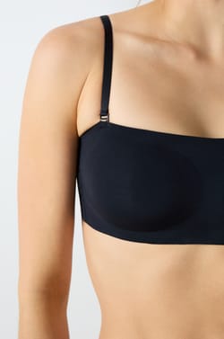Strapless Wireless Bra in Microfibre;${refinementColor}