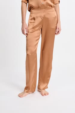 Pantalon de pyjama en soie;${refinementColor}