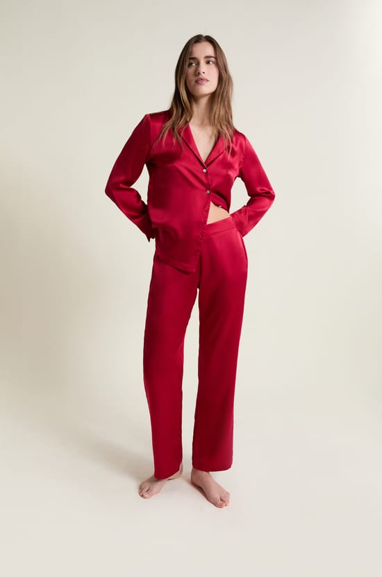 Silk Pyjama Trousers;${refinementColor}