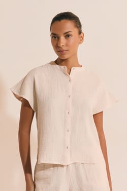 Chemise de pyjama en coton;${refinementColor}