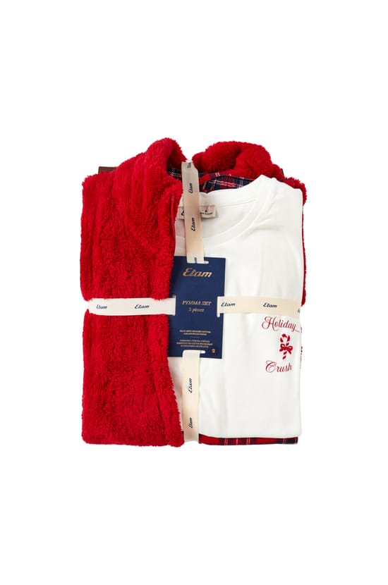 Ensemble de pyjama 3 pi&egrave;ces en coton;${refinementColor}