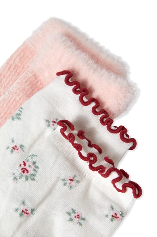 Lot de 2 paires de chaussettes avec coton;${refinementColor}
