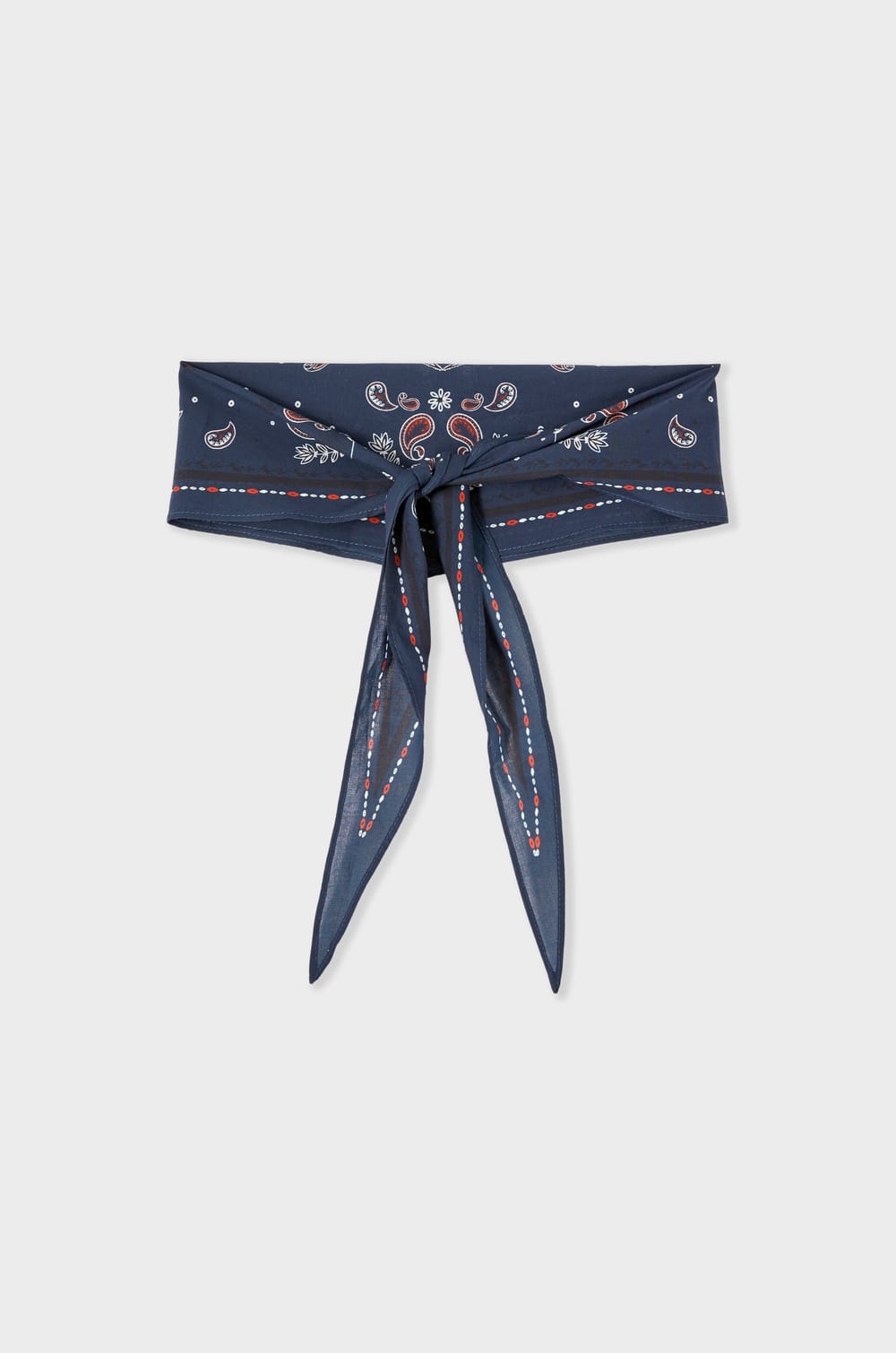 Foulard en coton &agrave; motifs;${refinementColor}