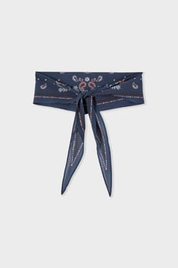 Foulard en coton &agrave; motifs;${refinementColor}