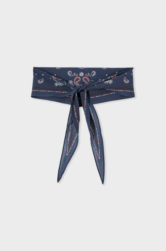 Foulard en coton &agrave; motifs;${refinementColor}