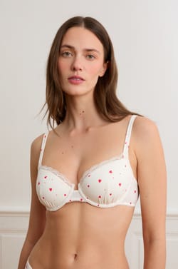 Panty de punto el&aacute;stico con estampado de corazones;${refinementColor}