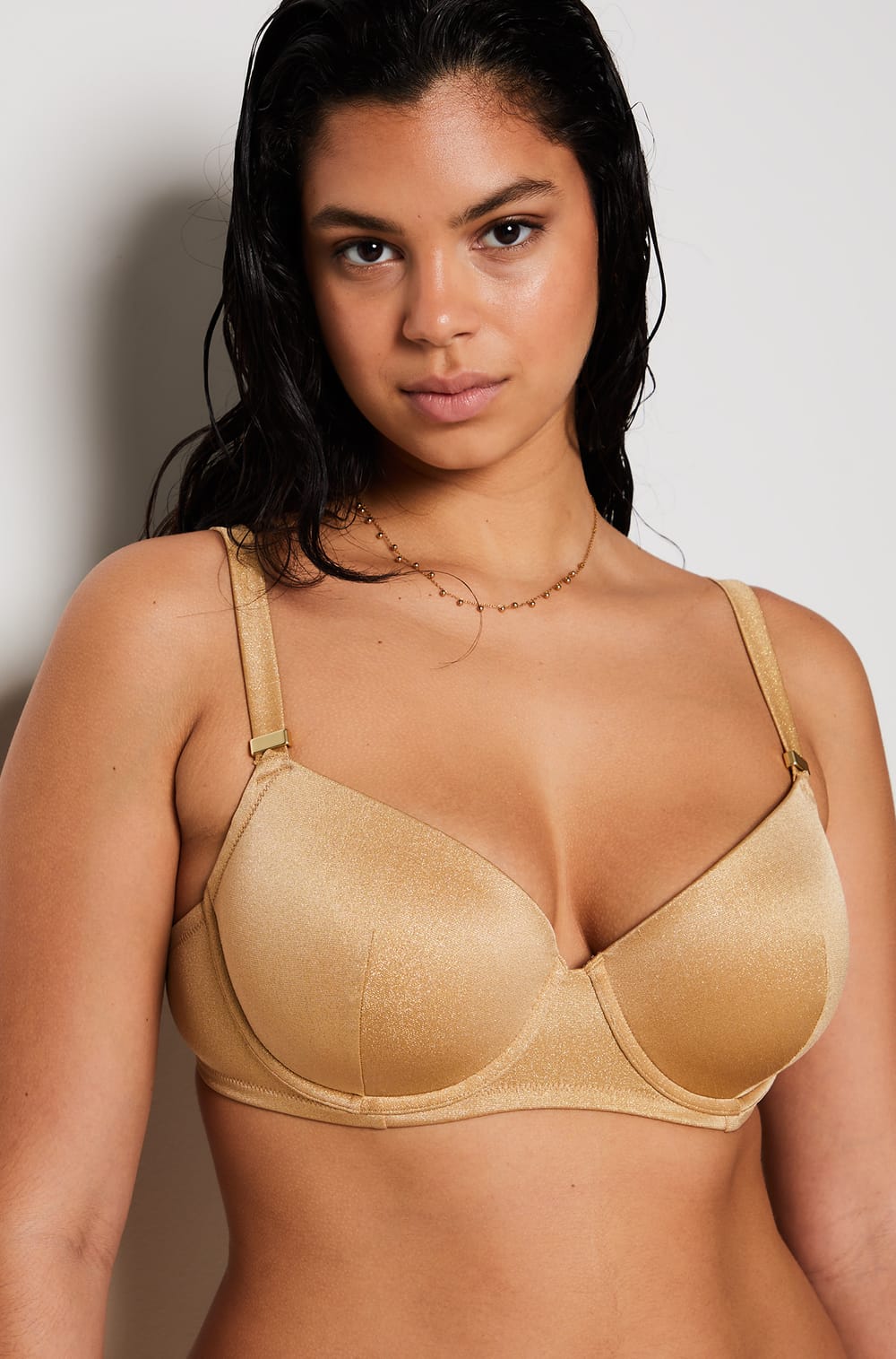 Sequined Bikini Bra Top IDYLLIQUE OR ETAM