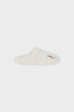 Chaussons mules en fausse fourrure à motifs;${refinementColor}