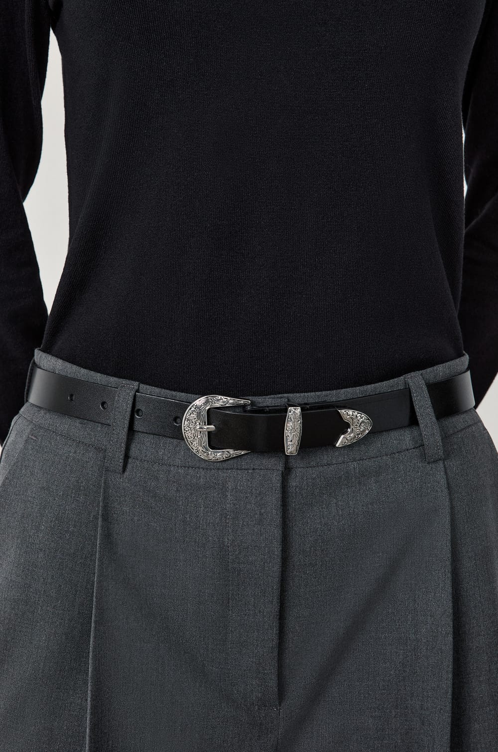 Ceinture en cuir;${refinementColor}