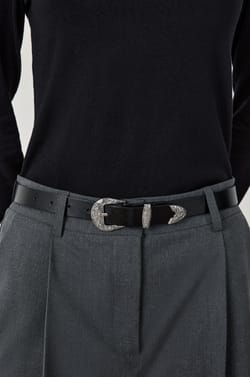 Ceinture en cuir;${refinementColor}