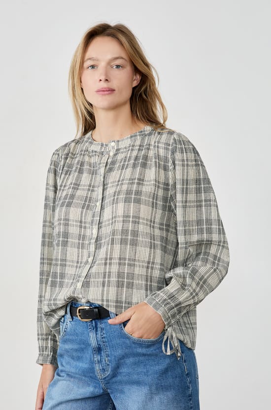 Chemise à carreaux;${refinementColor}