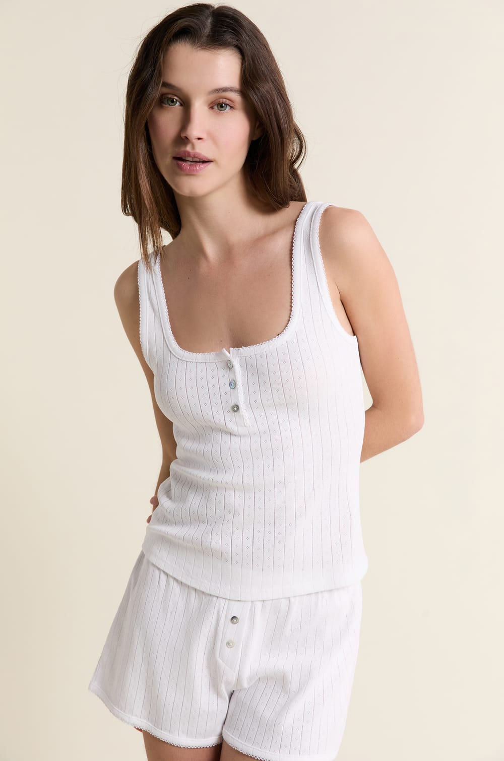 D&eacute;bardeur de pyjama en coton;${refinementColor}