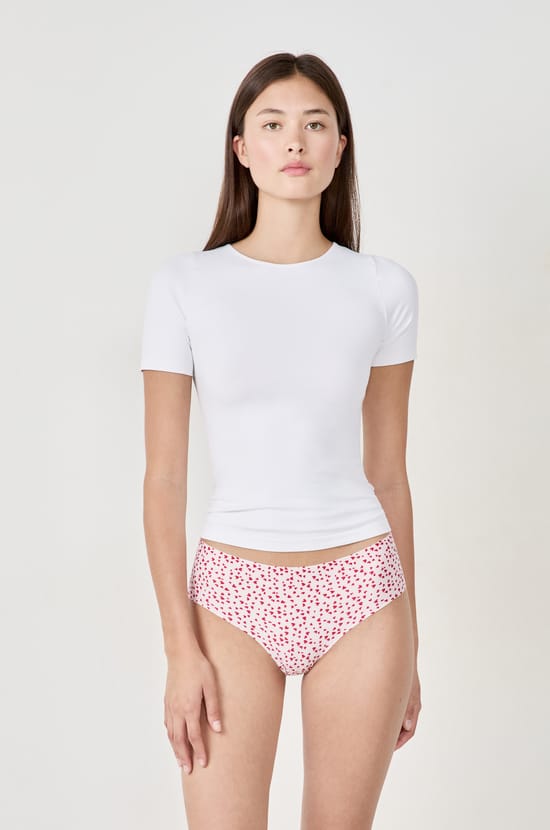 Seamless microfibre printed hipster;${refinementColor}