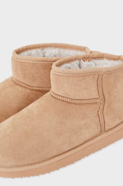 Lined Ankle Boot Slippers;${refinementColor}