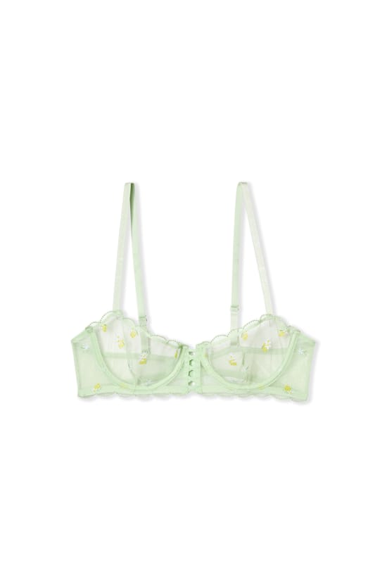 Soutien-gorge N.9 - Balconnet en tulle &agrave; motifs;${refinementColor}