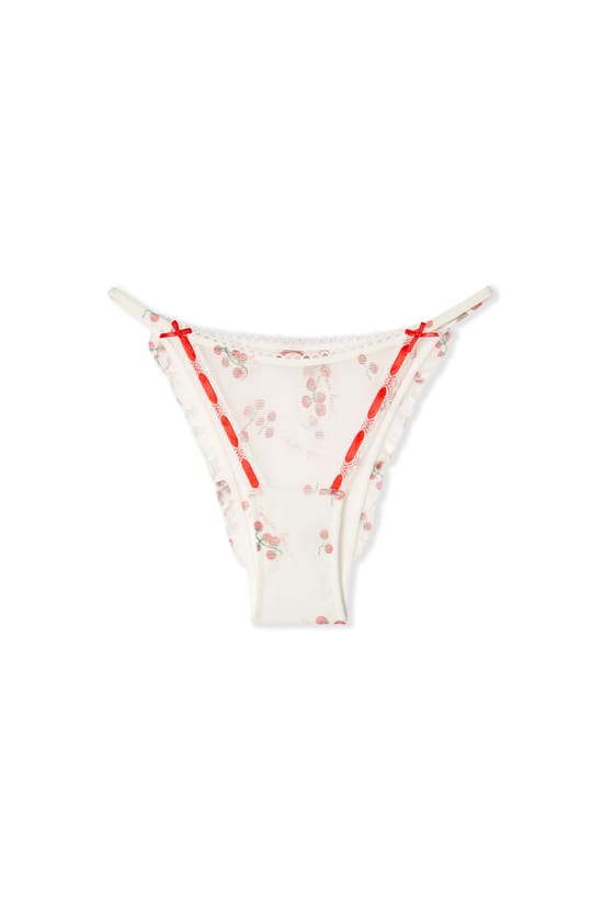 Culotte en tulle &agrave; motifs;${refinementColor}
