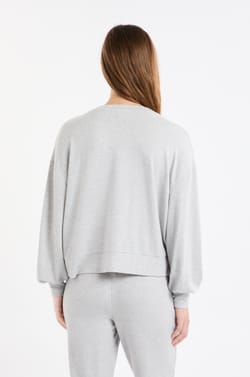 V-neck Pyjama Sweatshirt;${refinementColor}