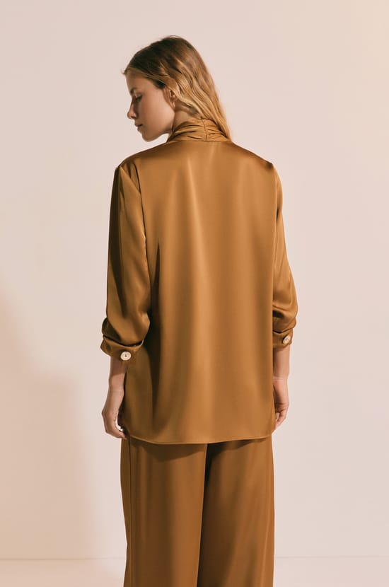 Double-Breasted Long-Sleeved Jacket;${refinementColor}