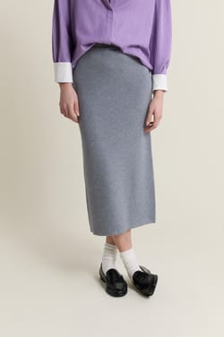 Falda larga de punto;${refinementColor}