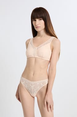Soutien-gorge brassière sans armatures post-mastectomie avec ouverture devant;${refinementColor}