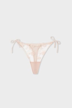 Vyšívané tylové tanga na zavázání;${refinementColor}