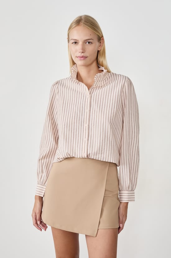 Chemise à rayures;${refinementColor}
